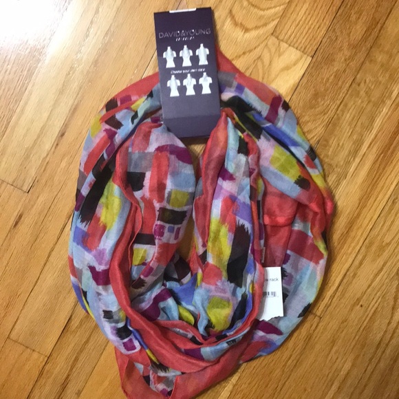 David & Young Colorful Scarf - Picture 1 of 3
